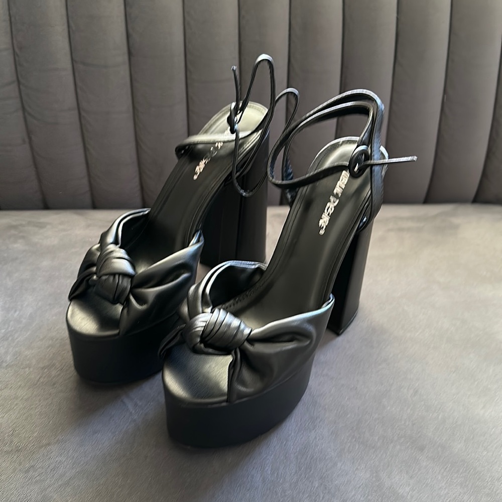 Brand New Black Platform Sandals